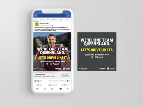 Thumbnail of Queensland Road Safety Week social assets