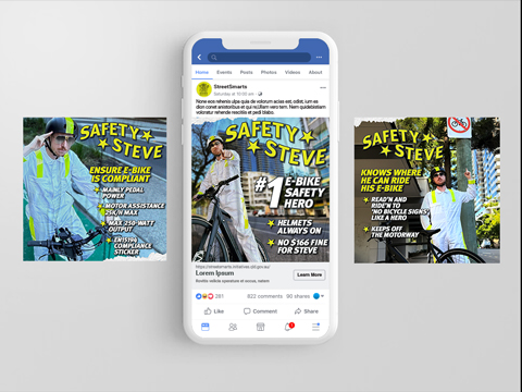 Thumbnail of E-Bike Safety Steve Social Assets