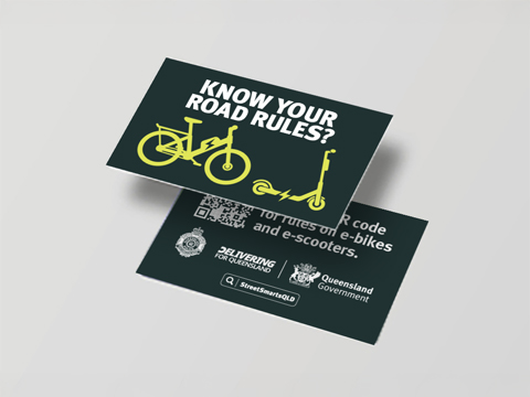E-bikes and E-scooters information card