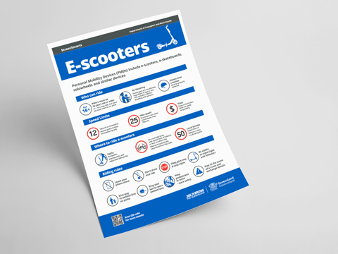 Thumbnail of E-scooters, E-bikes & E-motorbikes fact sheets