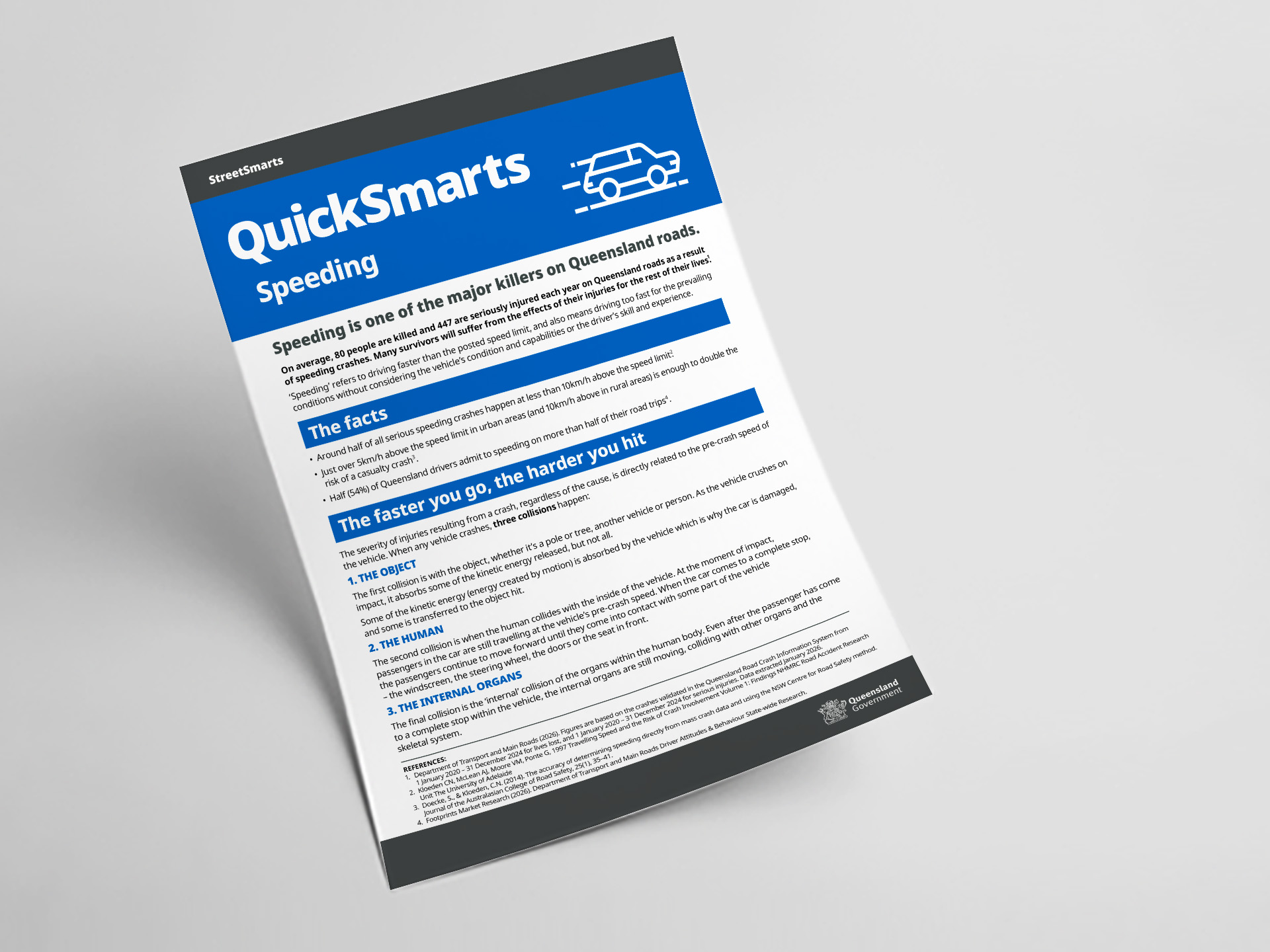 Thumbnail of Speeding - A4 factsheet