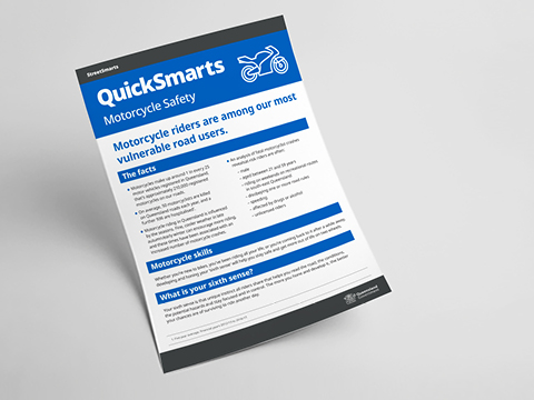 Thumbnail of Motorcycle safety - A4 fact sheet