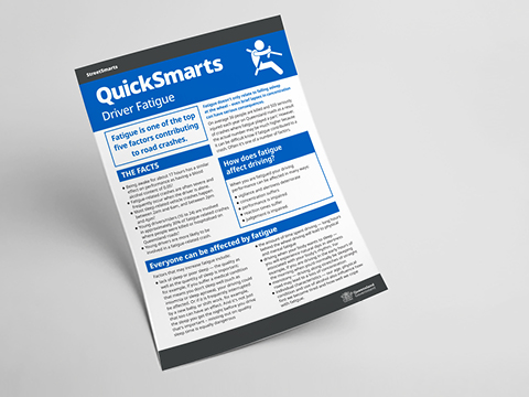 Thumbnail of Driving tired - A4 fact sheet