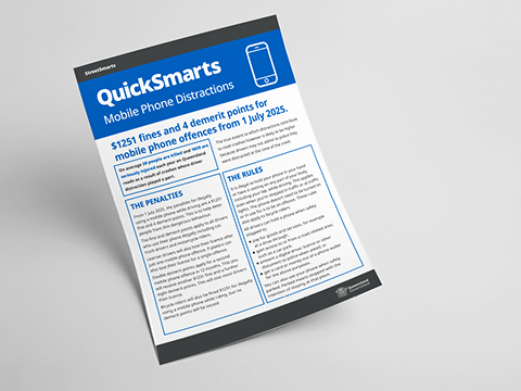 Thumbnail of Driver distractions - A4 fact sheet