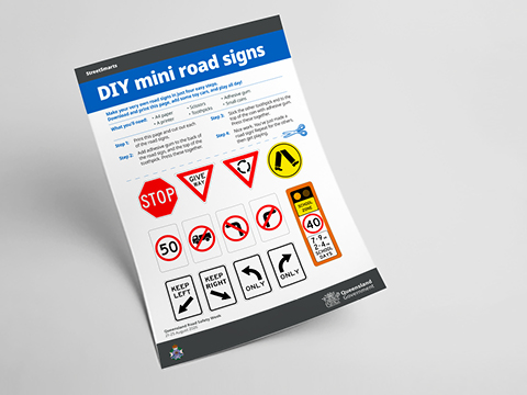 Thumbnail of DIY mini road signs