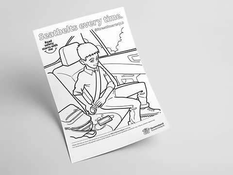 Thumbnail of Seatbelts - colouring-in