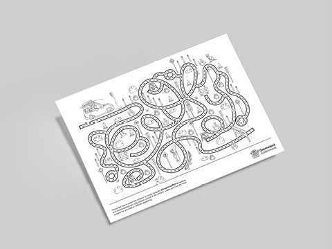Thumbnail of Kids' activity maze