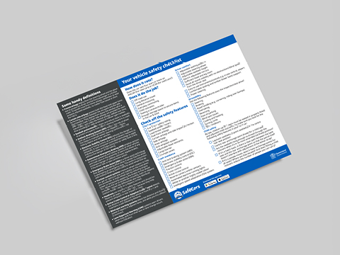 Thumbnail of Vehicle safety checklist - A4 brochure