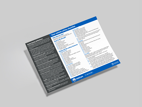 Thumbnail of Vehicle safety checklist - A4 brochure