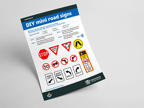 Thumbnail of DIY mini road signs